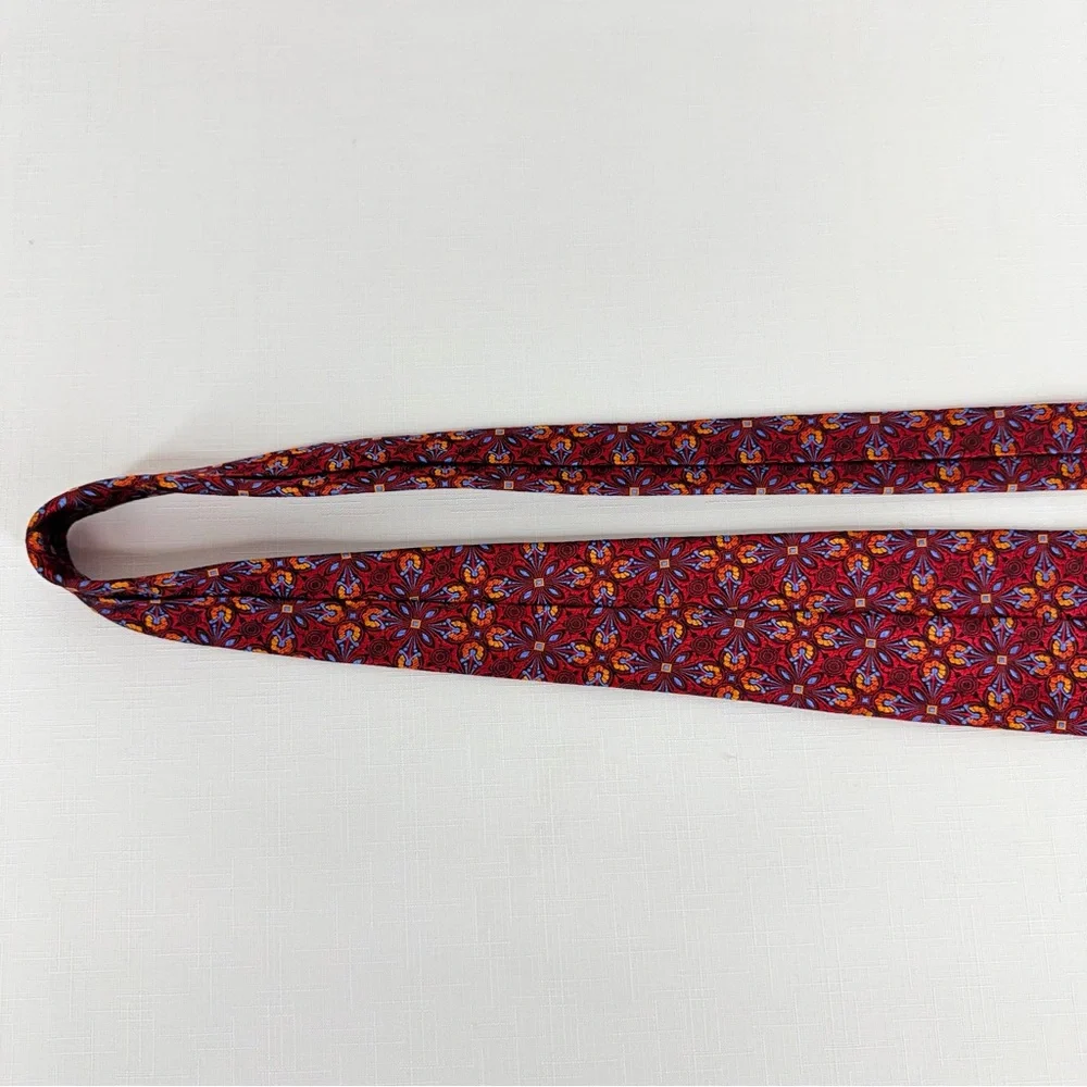 Robert Talbot Seven Fold Limited Edition 2/40 Hand Sewn Floral Print Silk Tie
